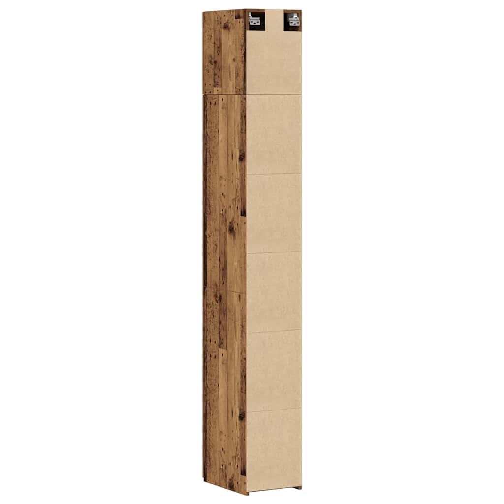 Armadio di stoccaggio snello  Legno vecchio 30x42.5x225 cm Legno ingegnerizzato 3365627