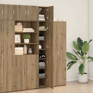 Mobile da archiviazione snello Rovere artigianale 30x42.5x225 cm Legno ingegnerizzato 3365628