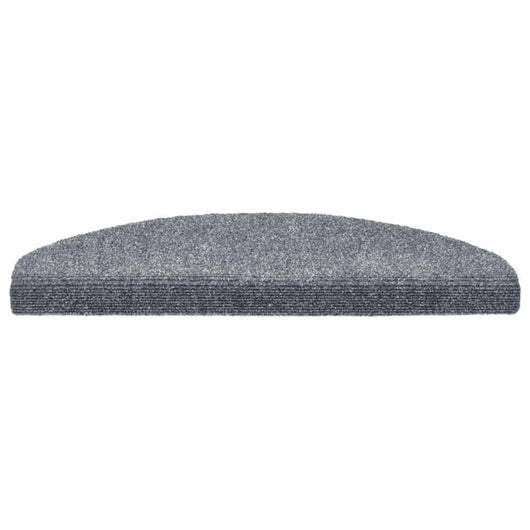 Tappetini per scale autoadesivi 20 pz 65x21x4 cm Grigio chiaro Semicircolari Grandi 3365646