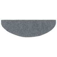 Tappetini per scale autoadesivi 20 pz 65x21x4 cm Grigio chiaro Semicircolari Grandi 3365646