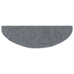 Tappetini per scale autoadesivi 20 pz 65x21x4 cm Grigio chiaro Semicircolari Grandi 3365646