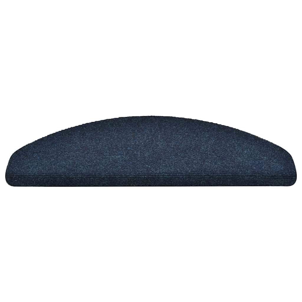 Tappetini per scale autoadesivi 20 pz 65x21x4 cm blu navy semicircolari grandi 3365653