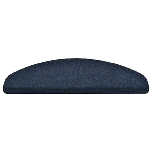 Tappetini per scale autoadesivi 20 pz 65x21x4 cm blu navy semicircolari grandi 3365653