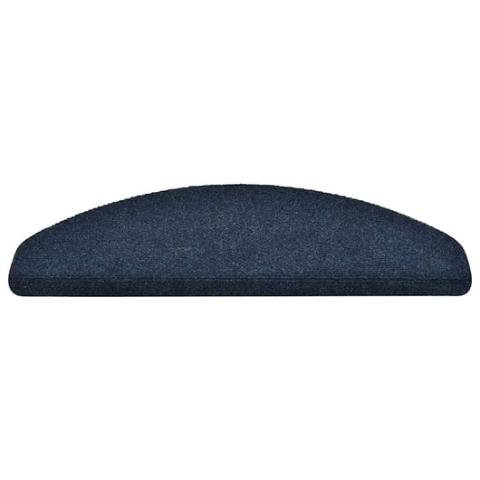 Tappetini per scale autoadesivi 20 pz 65x21x4 cm blu navy semicircolari grandi 3365653