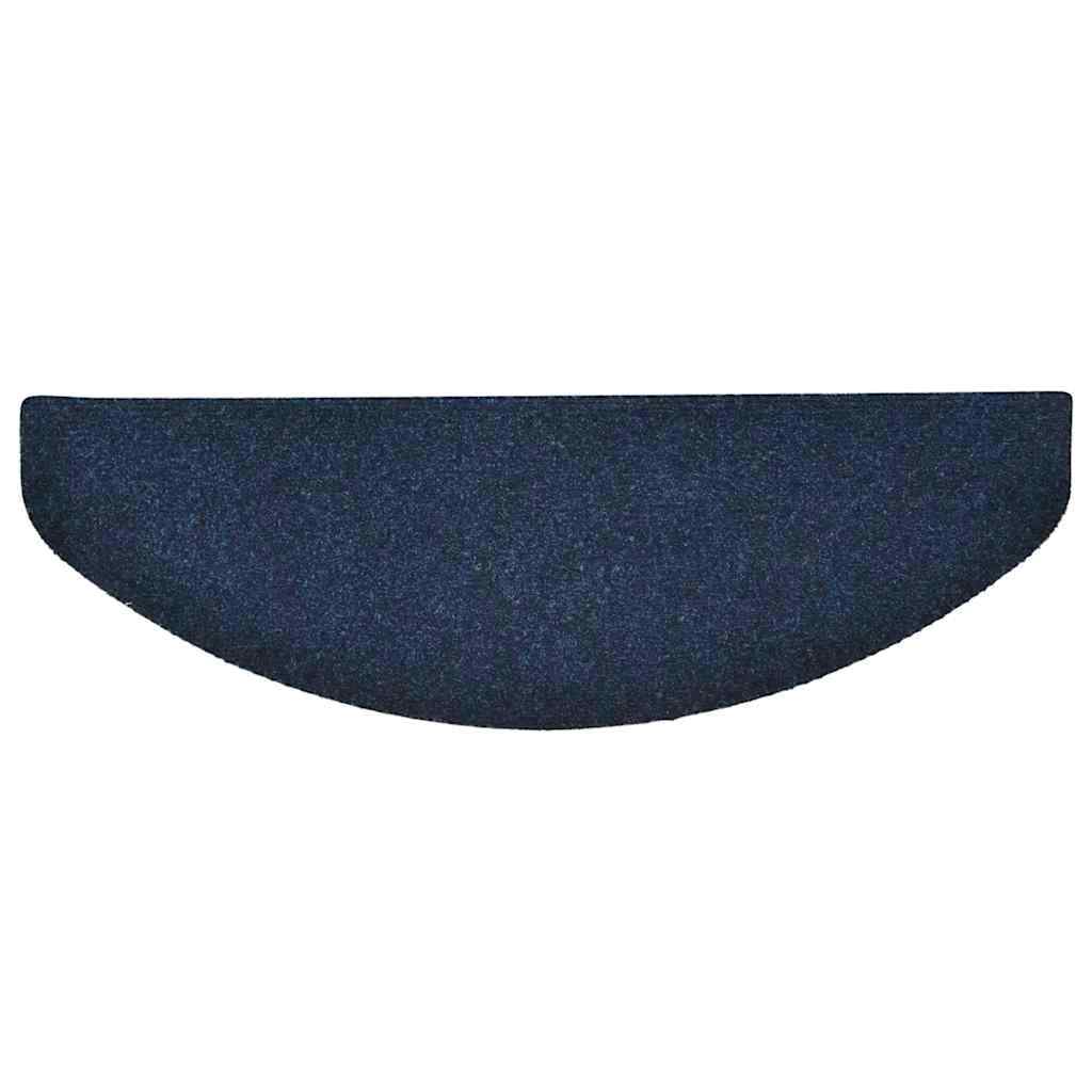Tappetini per scale autoadesivi 20 pz 65x21x4 cm blu navy semicircolari grandi 3365653