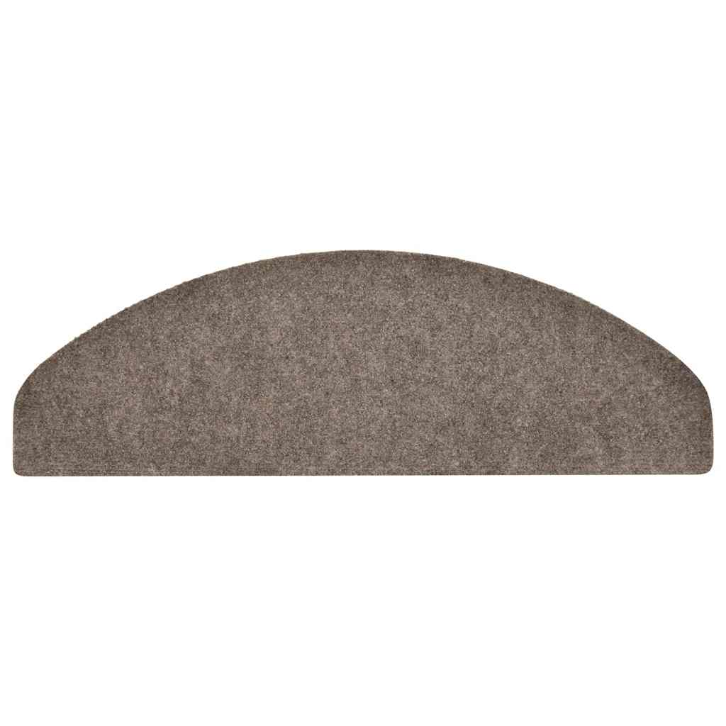Tappetini per scale autoadesivi 30 pz 65x21x4 cm beige semicircolari grandi 3365664