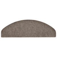 Tappetini per scale autoadesivi 30 pz 65x21x4 cm beige semicircolari grandi 3365664