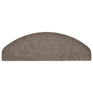 Tappetini per scale autoadesivi 30 pz 65x21x4 cm beige semicircolari grandi 3365664