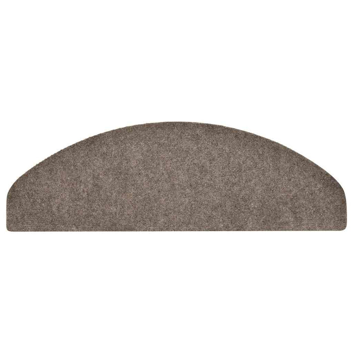 Tappetini per scale autoadesivi 30 pz 65x21x4 cm beige semicircolari grandi 3365664