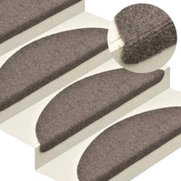 Tappetini per scale autoadesivi 30 pz 65x21x4 cm beige semicircolari grandi 3365664