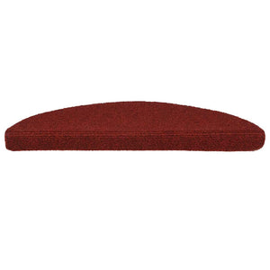 vidaXL Tappetini per scale autoadesivi 20 pz 56x17x3 cm Bordeaux Rosso Semicircolari