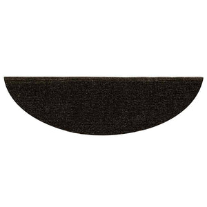 vidaXL Tappetini per scale autoadesivi 20 pz 56x17x3 cm marrone scuro semicircolari