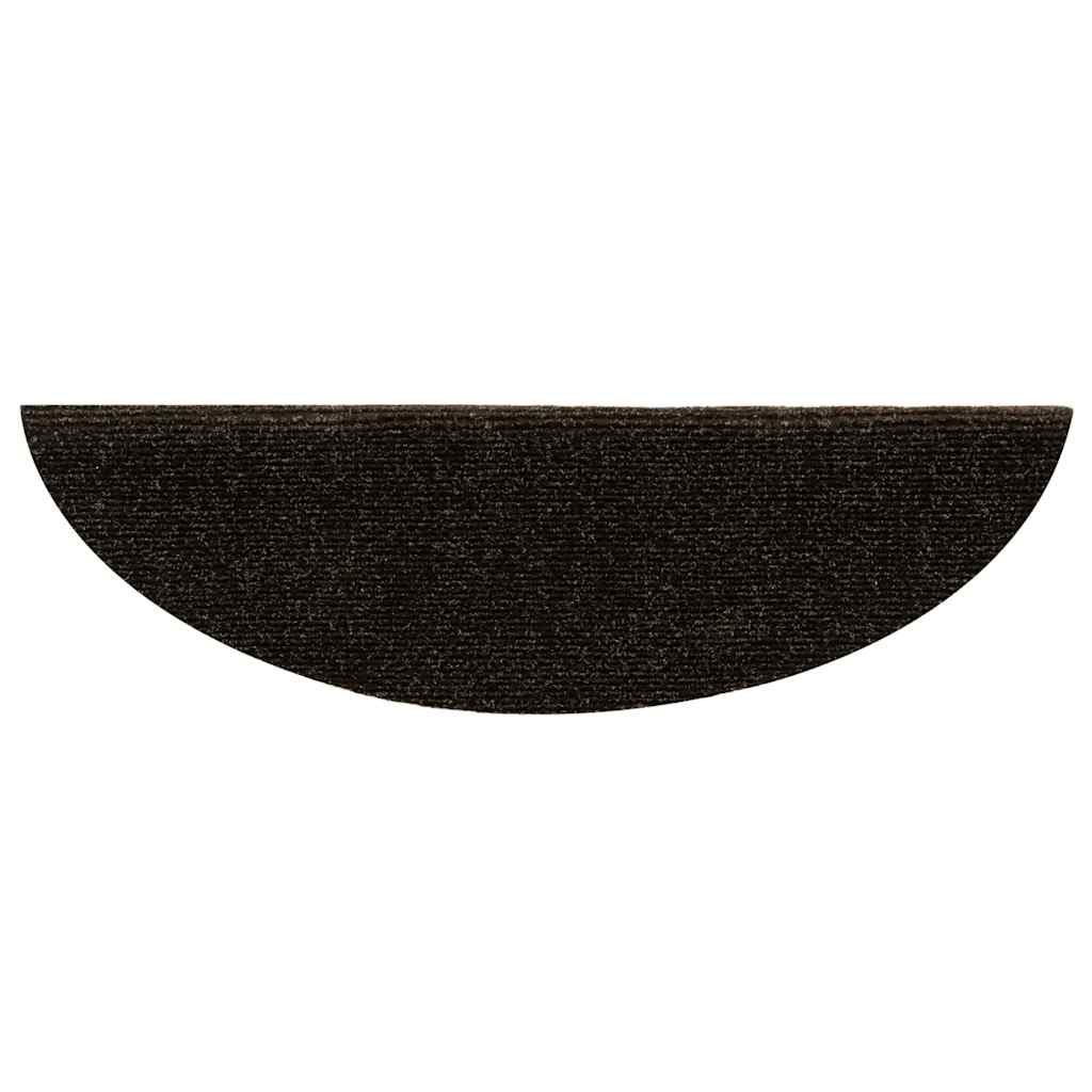 Tappetini Autoadesivi per Scale 30 pz Marrone Scuro 56x17x3 cm 3365685