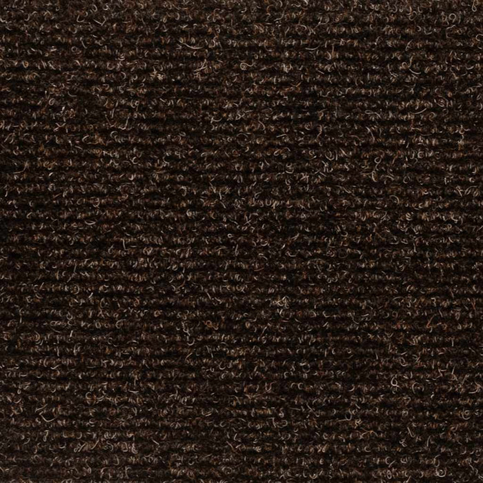 vidaXL Tappetini per scale autoadesivi 30 pz 56x17x3 cm marrone semicircolari