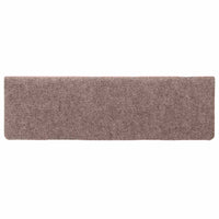 vidaXL Tappetini per scale autoadesivi 30 pz 65x21x4 cm Crema Bordo rettangolare