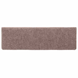 vidaXL Tappetini per scale autoadesivi 30 pz 65x21x4 cm Crema Bordo rettangolare