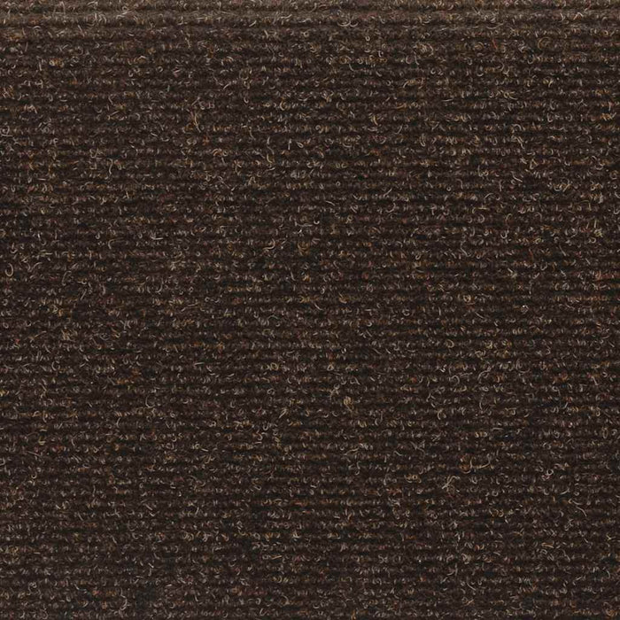 vidaXL Tappetini per scale autoadesivi 30 pz 65x21x4 cm marrone bordo rettangolare