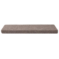 vidaXL Tappetini per scale autoadesivi 30 pz 65x21x4 cm beige bordo rettangolare