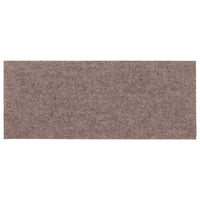 vidaXL Tappetini per scale autoadesivi 30 pz 60x25 cm marrone chiaro rettangolari