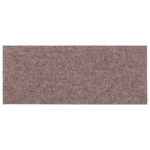 vidaXL Tappetini per scale autoadesivi 30 pz 60x25 cm marrone chiaro rettangolari