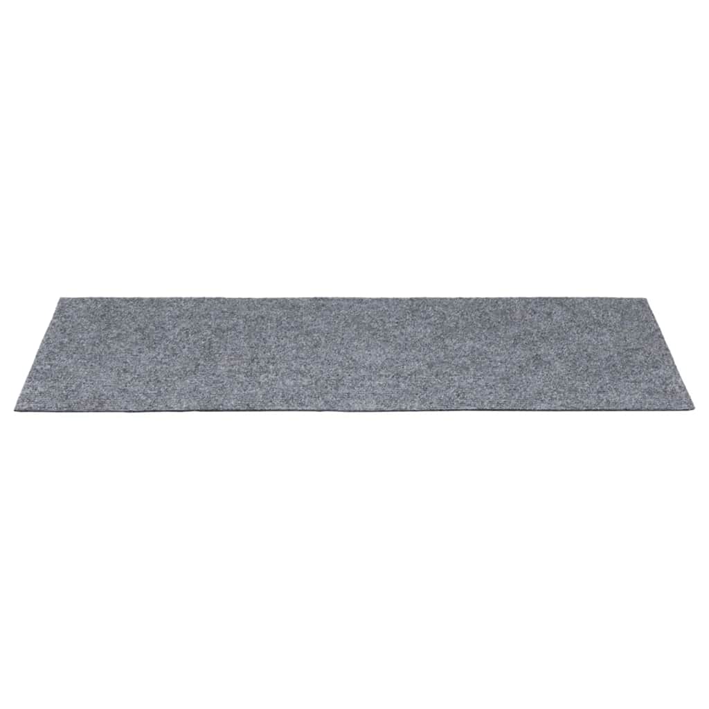 Tappetini per Scale Autoadesivi 30 pz Grigio Chiaro 60x25 cm 3365706