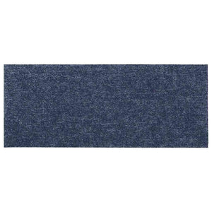 vidaXL Tappetini per scale autoadesivi 30 pz 60x25 cm Grigio Blu Rettangolari