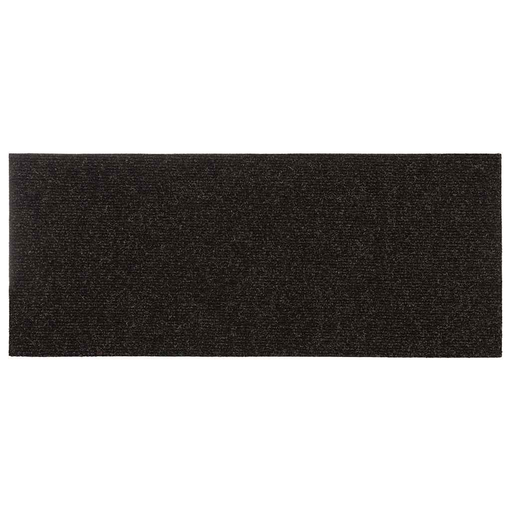 Tappetini per Scale Autoadesivi 30 pz Marrone Scuro 60x25 cm 3365710