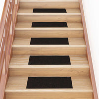 Tappetini per Scale Autoadesivi 30 pz Marrone Scuro 60x25 cm 3365710