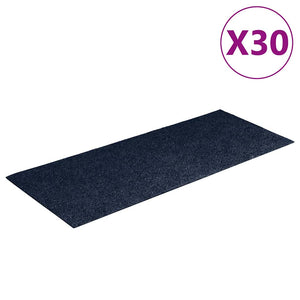 Tappetini per Scale Autoadesivi 30 pz Blu 60x25 cm Rettangolare