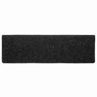 Tappetini per scale autoadesivi 20 pz 65x21x4 cm neri bordo rettangolare 3365717