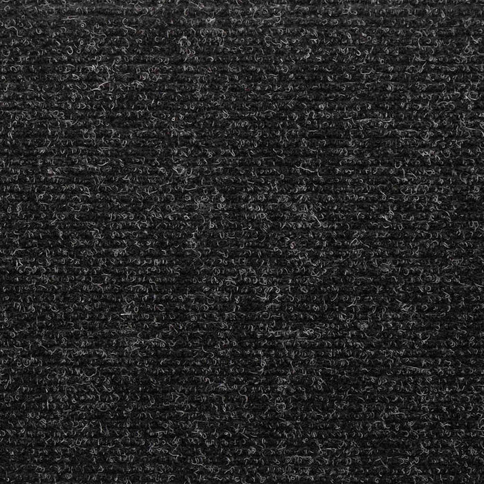 Tappetini per scale autoadesivi 20 pz 65x21x4 cm neri bordo rettangolare 3365717