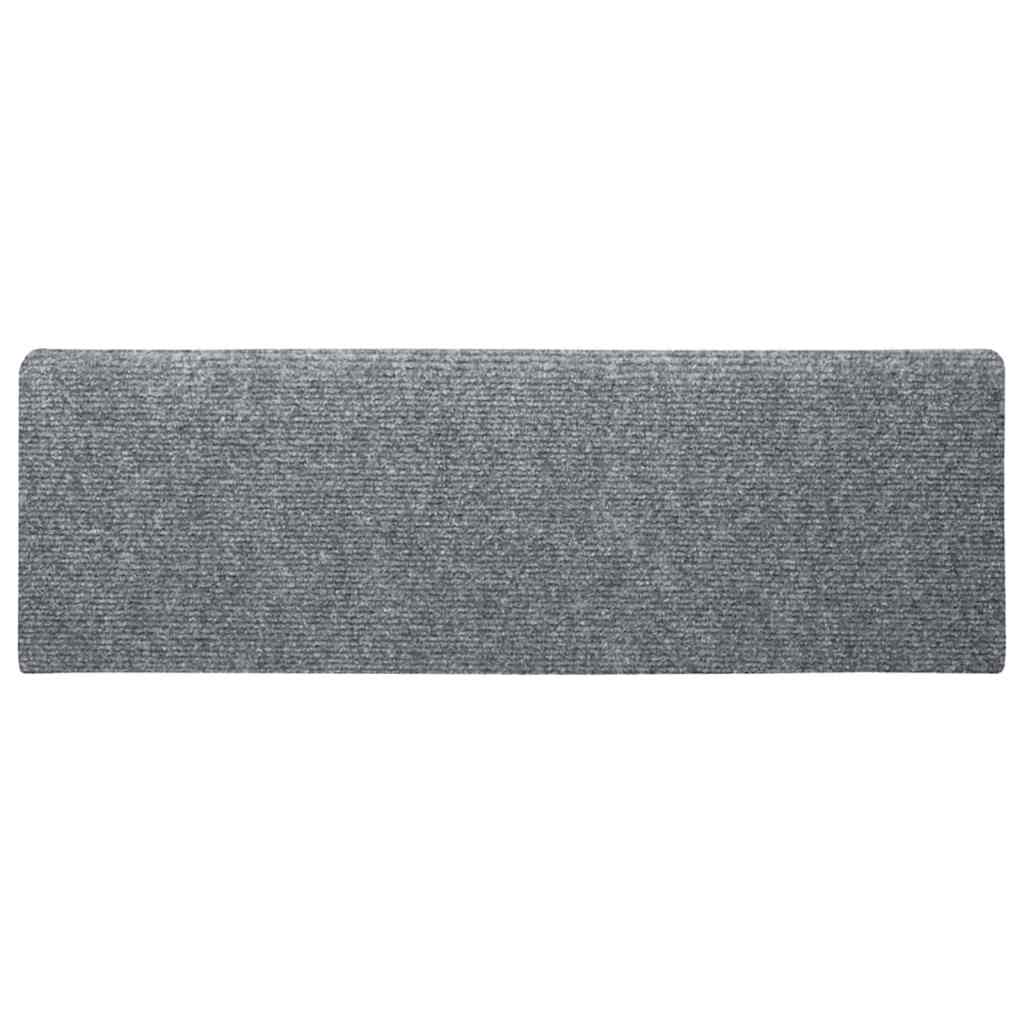 Tappetini Autoadesivi per Scale 20 pz Grigio Chiaro 65x21x4 cm