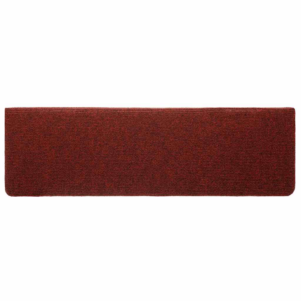 Tappetini Autoadesivi per Scale 20 pz Rosso Bordò 65x21x4 cm 3365719