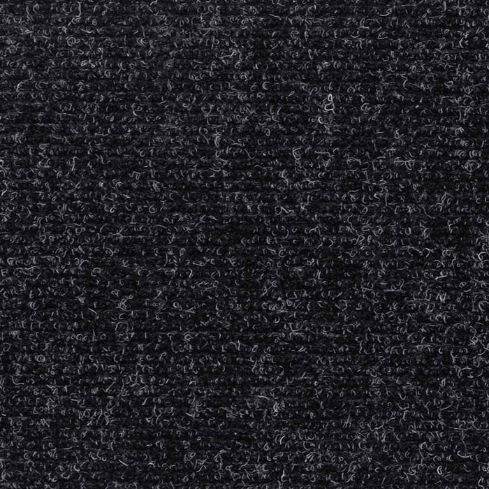 vidaXL Tappetini per scale autoadesivi 30 pz 76x20 cm neri rettangolari