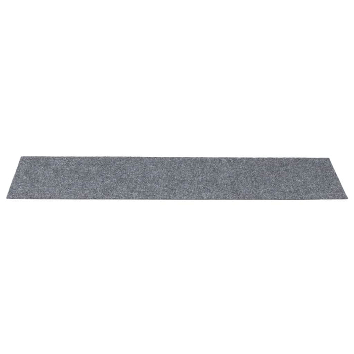 Tappetini per Scale Autoadesivi 30 pz Grigio Chiaro 76x20 cm 3365724