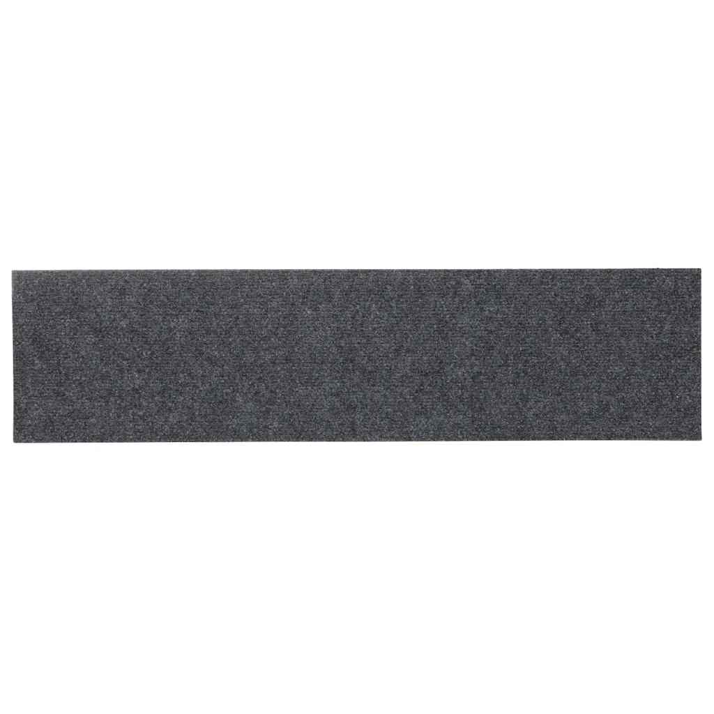 Tappetini per Scale Autoadesivi 30 pz Grigio Chiaro 76x20 cm 3365724
