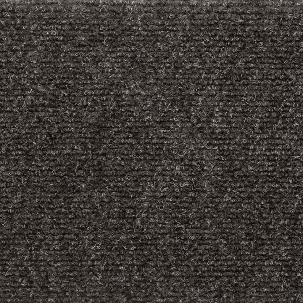 vidaXL Tappetini per scale autoadesivi 30 pz 76x20 cm antracite rettangolari