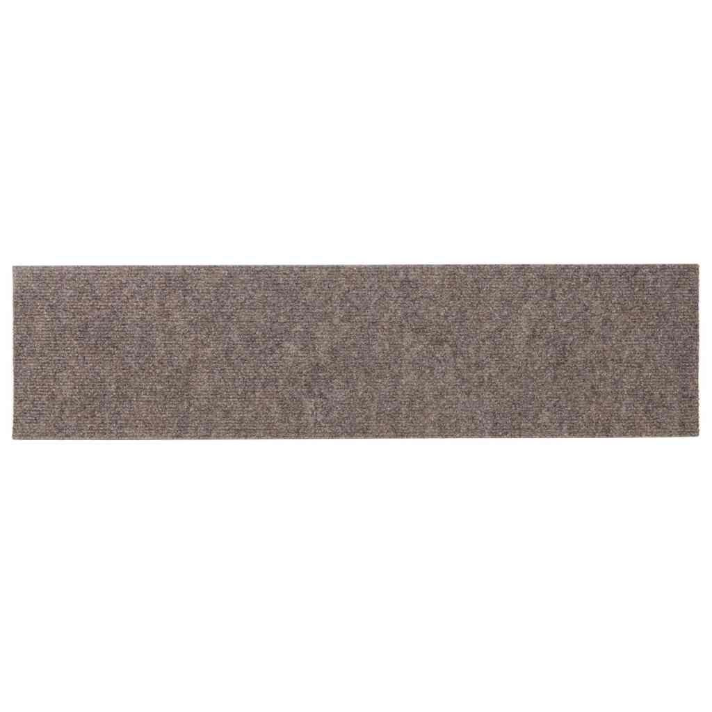 Tappetini per Scale Autoadesivi 30pz Crema 76x20cm Rettangolare 3365730