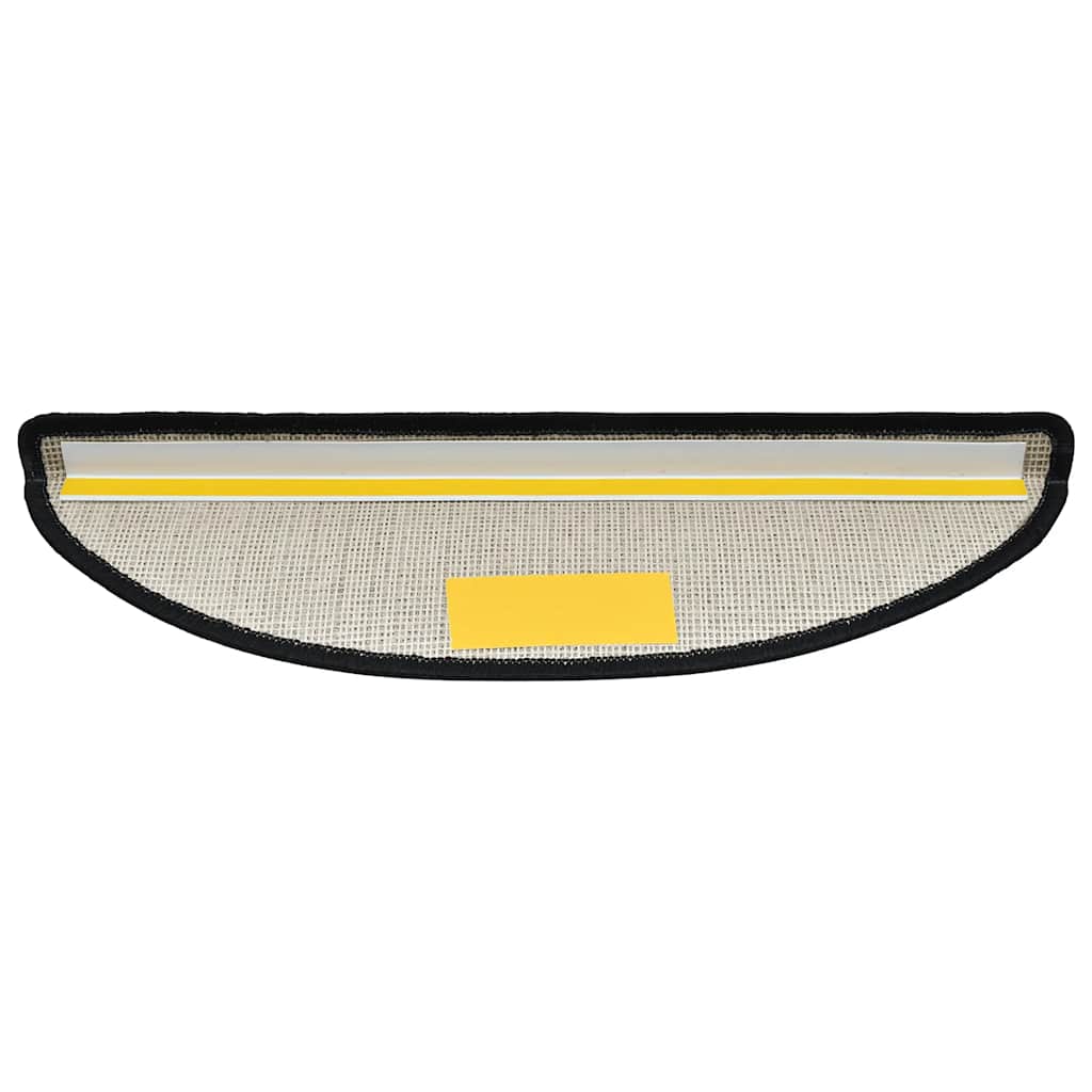 Tappetini per scale 30 pz 56x17x3 cm Antracite Semicircolari 3365733