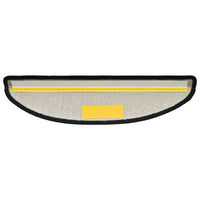 Tappetini per scale 30 pz 56x17x3 cm Antracite Semicircolari 3365733