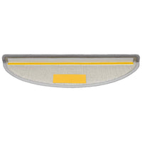 Tappetini per scale 30 pz 56x17x3 cm Grigio chiaro Semicircolari 3365736