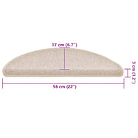 Tappetini per scale 30 pz 56x17x3 cm Talpa Semicircolari 3365739