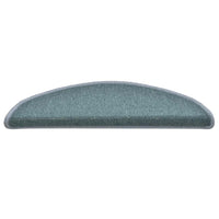 Tappetini per scale 30 pz 56x17x3 cm Blu mare Semicircolari 3365742