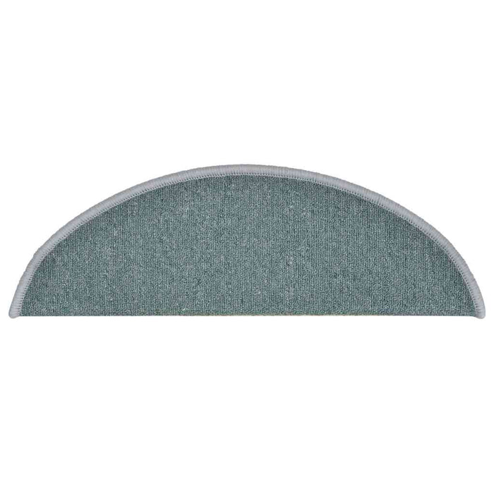Tappetini per scale 30 pz 56x17x3 cm Blu mare Semicircolari 3365742