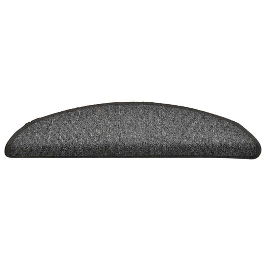 Tappetini per scale 30 pz 56x17x3 cm Grigio scuro Semicircolari 3365745