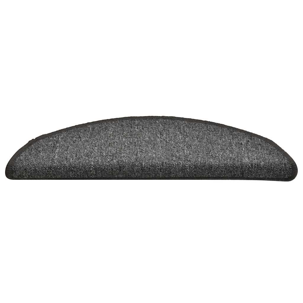 Tappetini per Scale 30 pz Grigio Scuro 56x17x3 cm