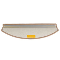 Tappetini per scale 30 pz 65x24x4 cm Marrone chiaro Semicircolari Grandi 3365751