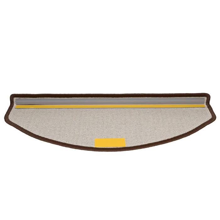Tappetini per scale 30 pz 65x24x4 cm Marrone caffè Semicircolari Grandi 3365753