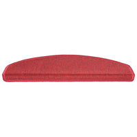 Tappetini per scale 30 pz 65x24x4 cm Bordeaux Semicircolari Grandi 3365754