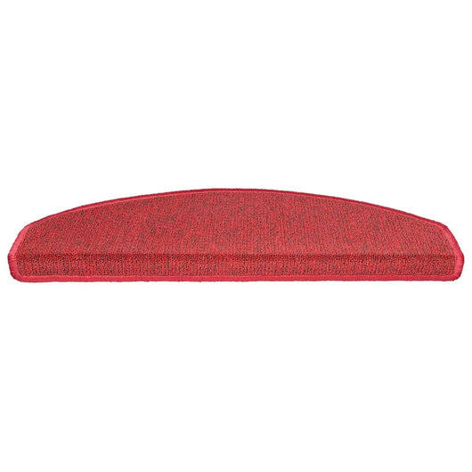 Tappetini per scale 30 pz 65x24x4 cm Bordeaux Semicircolari Grandi 3365754